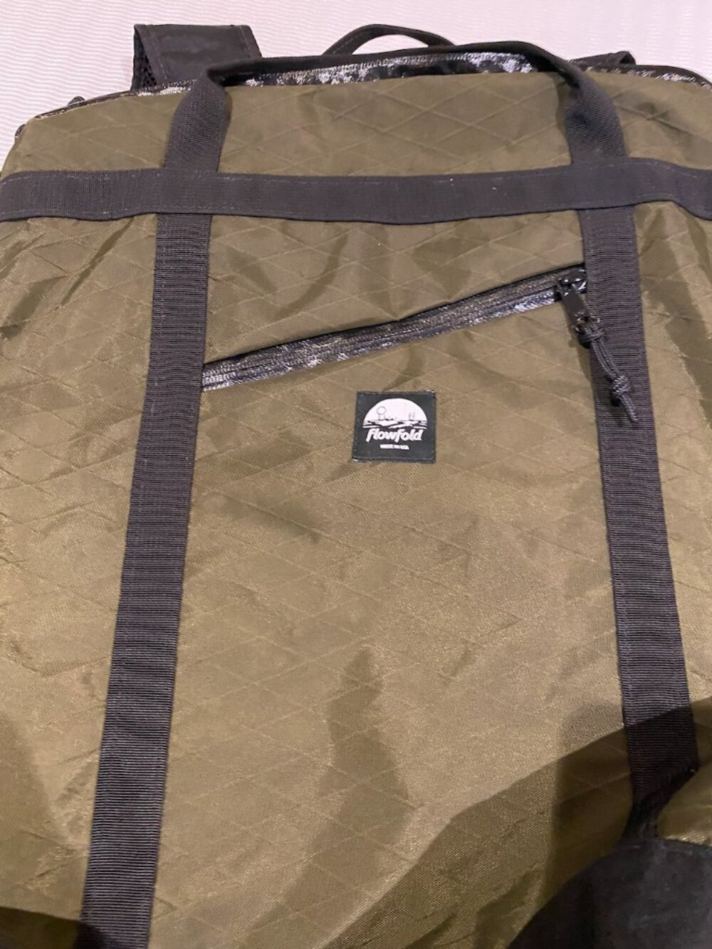 Flowfold Backpack: Olive Green and Black NEVER USED! - Picture 5 of 12